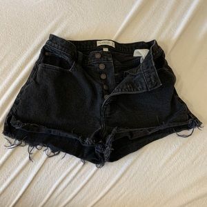 Abercrombie high wasted denim shorts